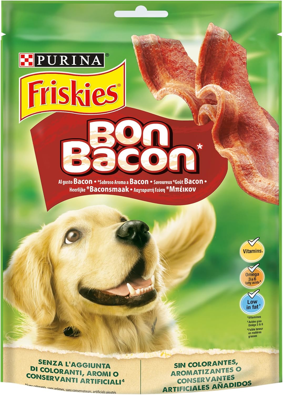 Purina Friskies Bon Bacon, Treats, Treats, Treats for Dogs, 6 x 120g Bags