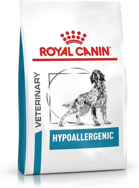 Royal Canin Veterinary HYPOALLERGENIC | 2 kg | Complete feed for adult dogs | For the reduction of initial symptoms of intolerance to the product and nutrients