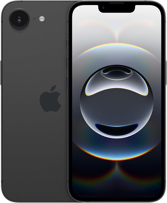 Apple iPhone 16e de 128 GB: Diseñado para Apple Intelligence, Chip A18, Duración, Cámara Fusion de 48 MP, Pantalla Super Retina XDR de 6,1 pulgadas — Negro 